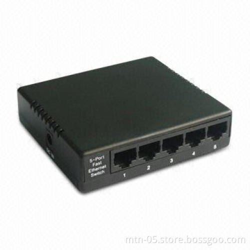5-port Ethernet Switch with Plastic Case